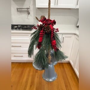 Ashland Red Plaid and Pinecone Holiday Ornament